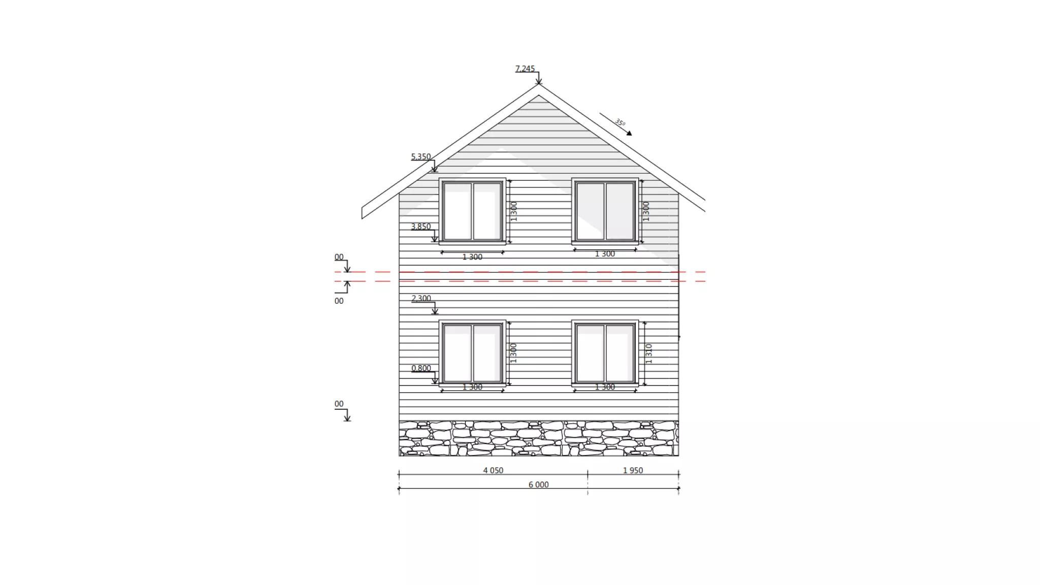 Купить проект каркасного двухэтажного дома 17АП04 по цене 9960 руб.